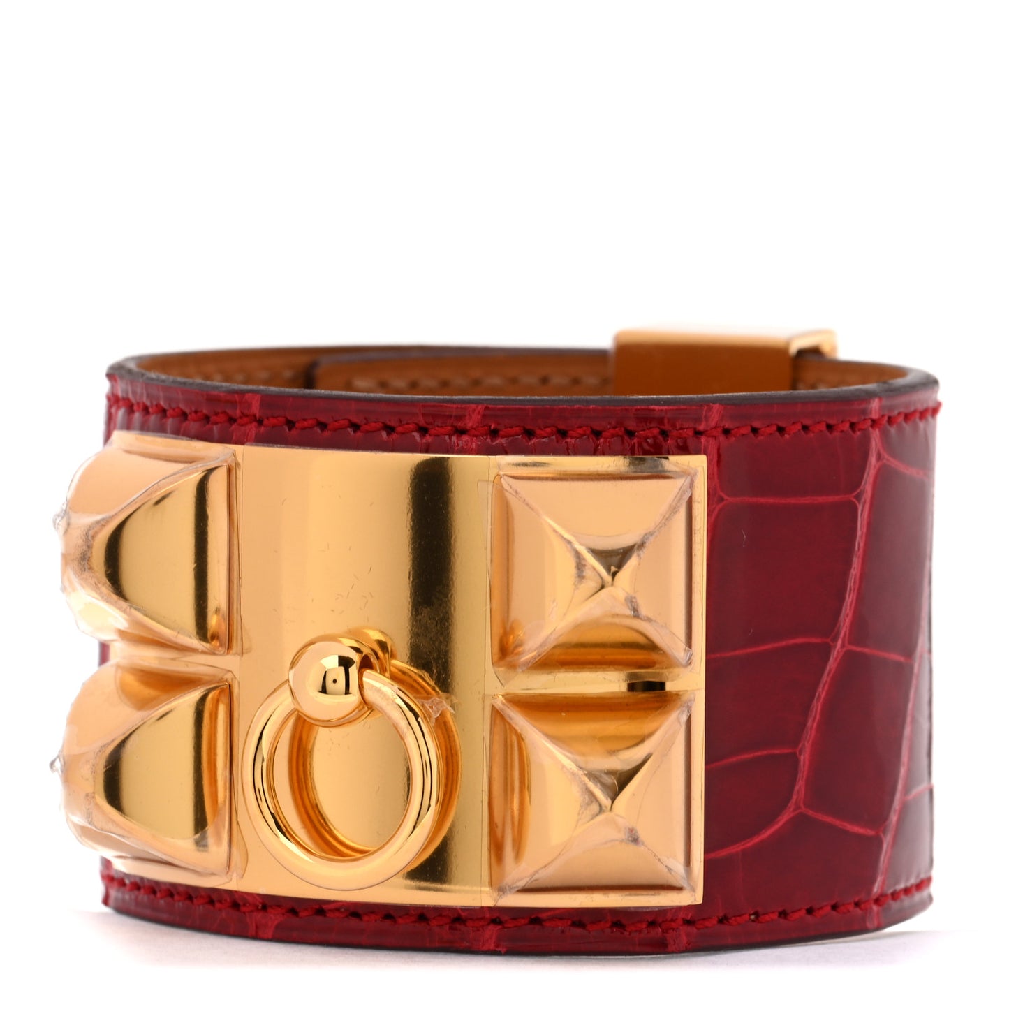 Shiny Alligator Collier De Chien CDC Bracelet T2 Braise