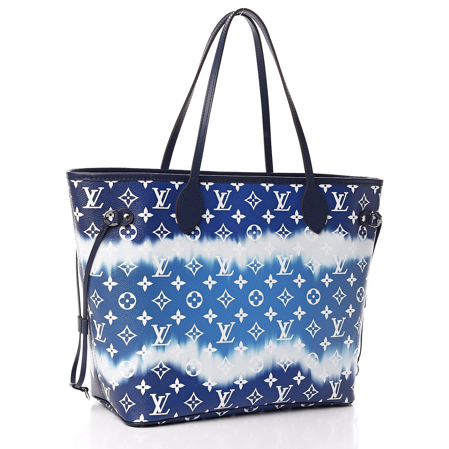 Louis Vuitton Monogram Escale Neverfull MM Blue 4 of 12
