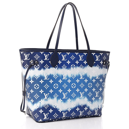 Louis Vuitton Monogram Escale Neverfull MM Blue 4 of 12