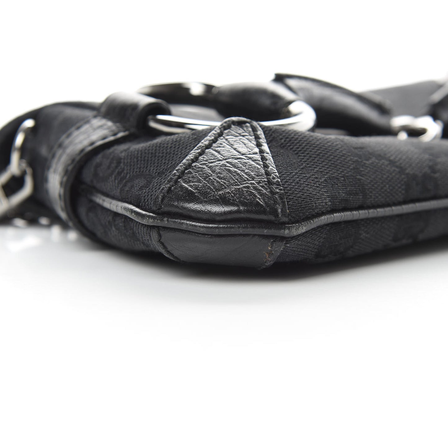 Monogram Horsebit Chain Clutch Black