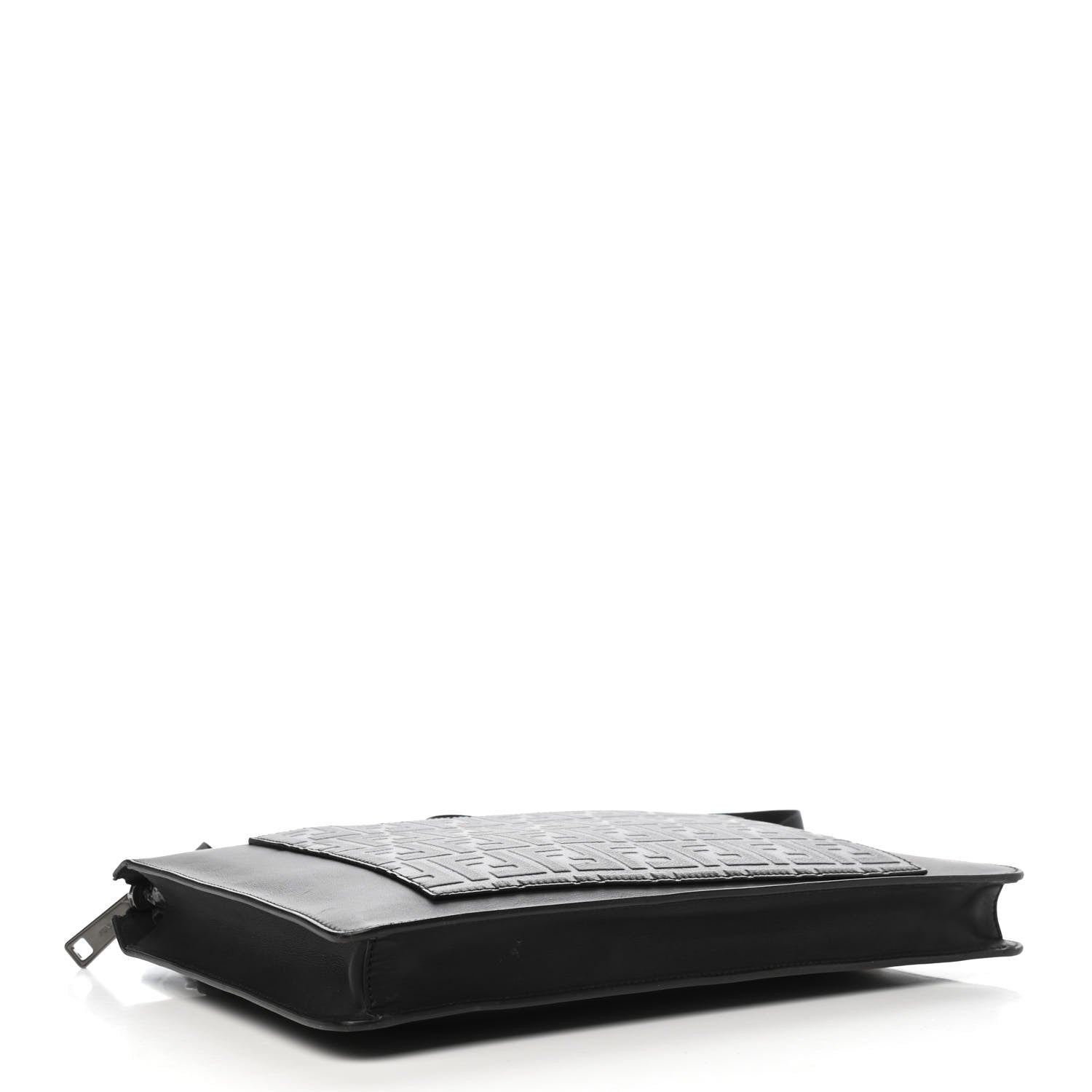 Fendi Vitello Century Grace FF Embossed Messenger Black 4 of 10