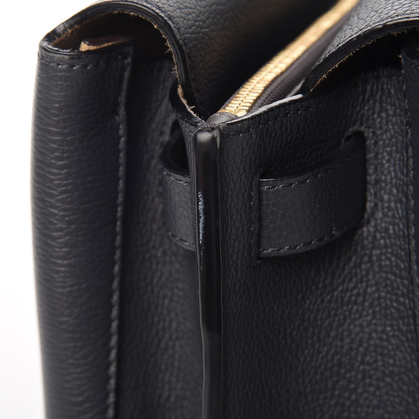 Grained Calfskin Medium Milla Tote Phantom Grey