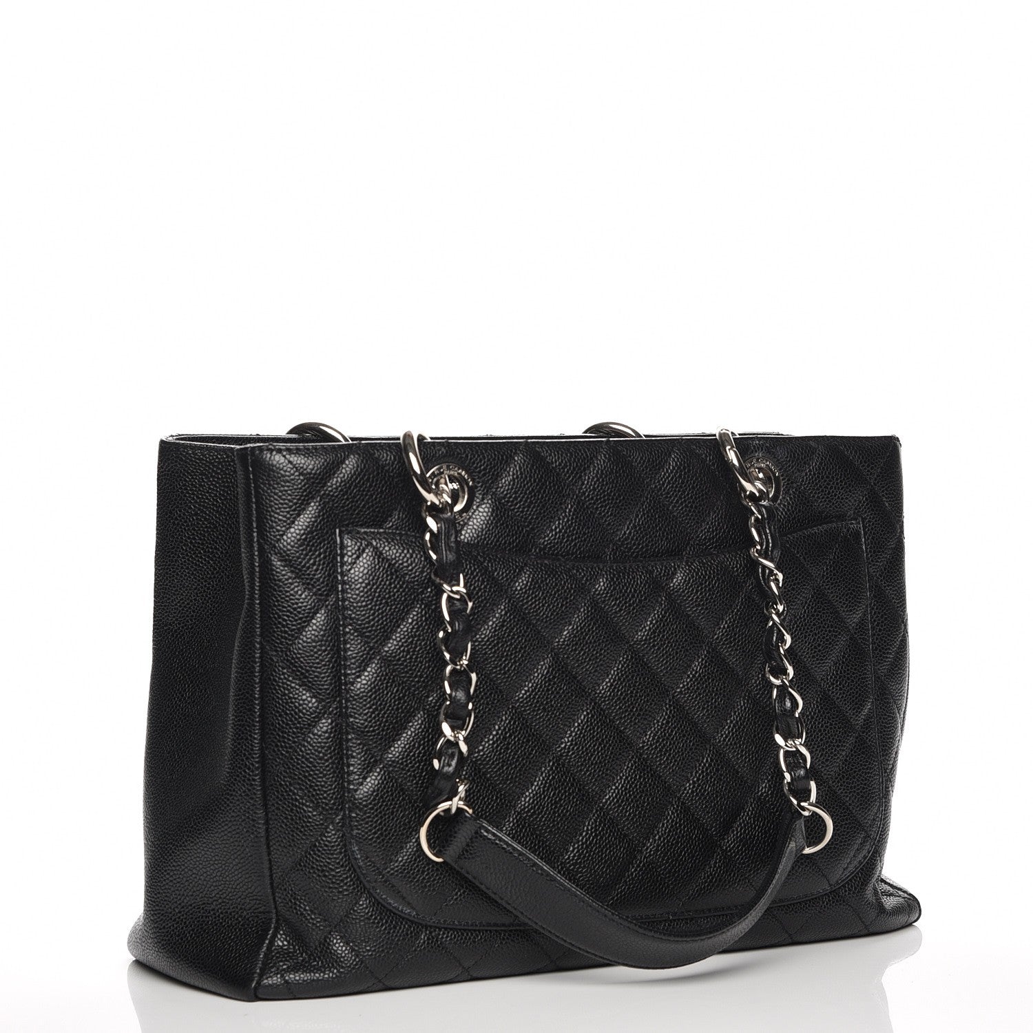 Chanel Caviar Quilted Grand Shopping Tote GST Black 3 of 7