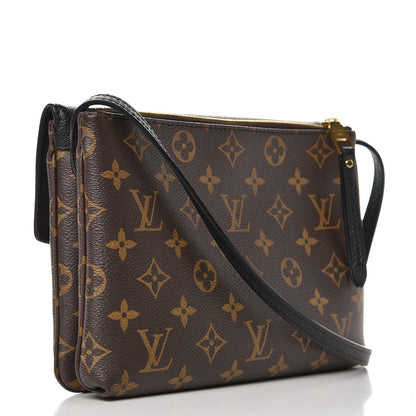 Louis Vuitton Monogram Twice Pochette Black 3 of 9