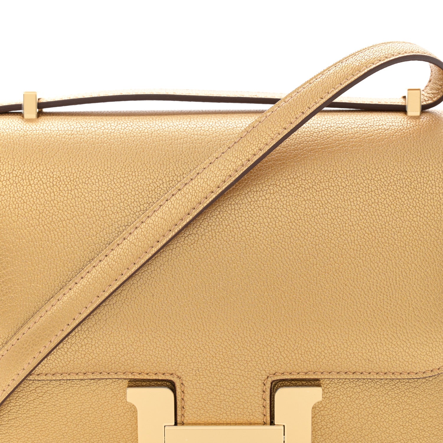 Hermes Metallic Chevre Chamkilight Constance 18 Doré 8 of 11