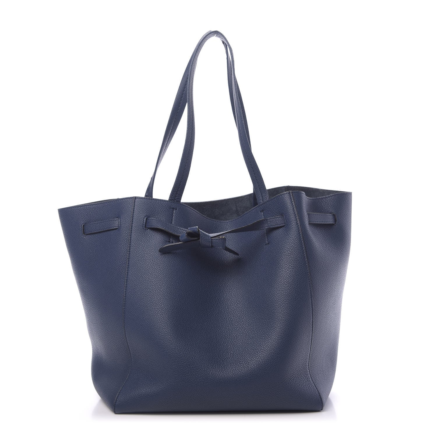 Celine Soft Grained Calfskin Small Belt Cabas Phantom Indigo 3 of 10