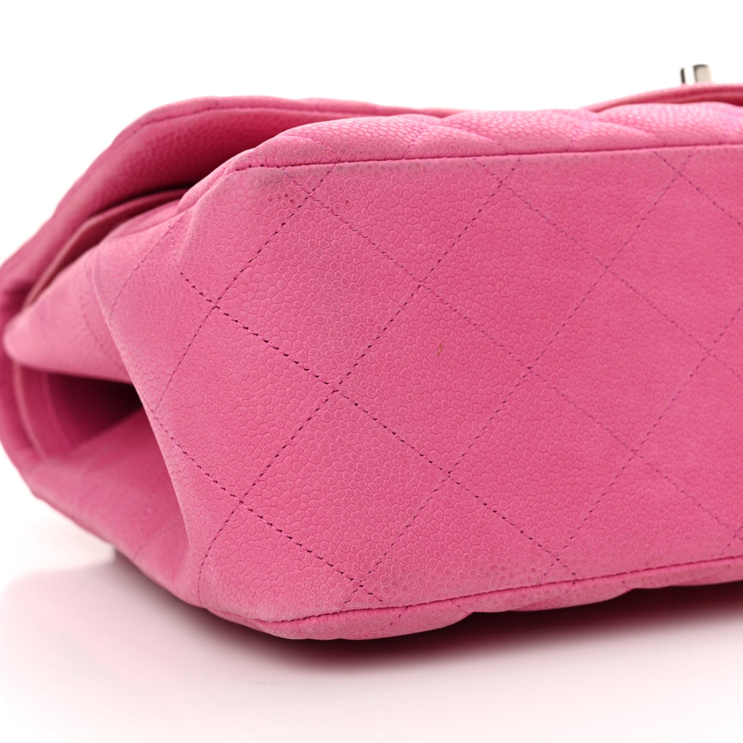 Chanel Iridescent Caviar Quilted Jumbo Double Flap Pink 9 of 19