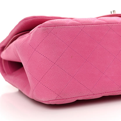 Chanel Iridescent Caviar Quilted Jumbo Double Flap Pink 9 of 19