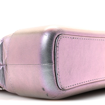 Chanel Iridescent Lambskin Calfskin Quilted Medium Gabrielle Hobo Light Purple 9 of 14