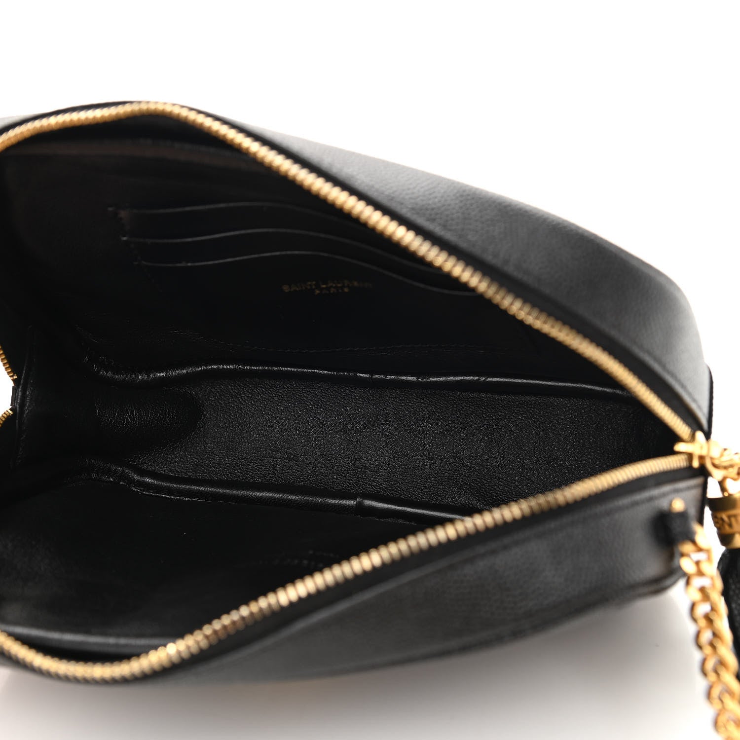 Saint Laurent Grain De Poudre Matelasse Monogram Mini Lou Camera Bag Black 7 of 10