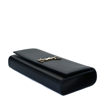 Saint Laurent Grain De Poudre Monogram Cassandre Clutch Black 6 of 7
