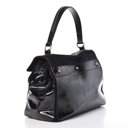 Saint Laurent Pony Hair Patent Medium Muse Two Black 3 of 15