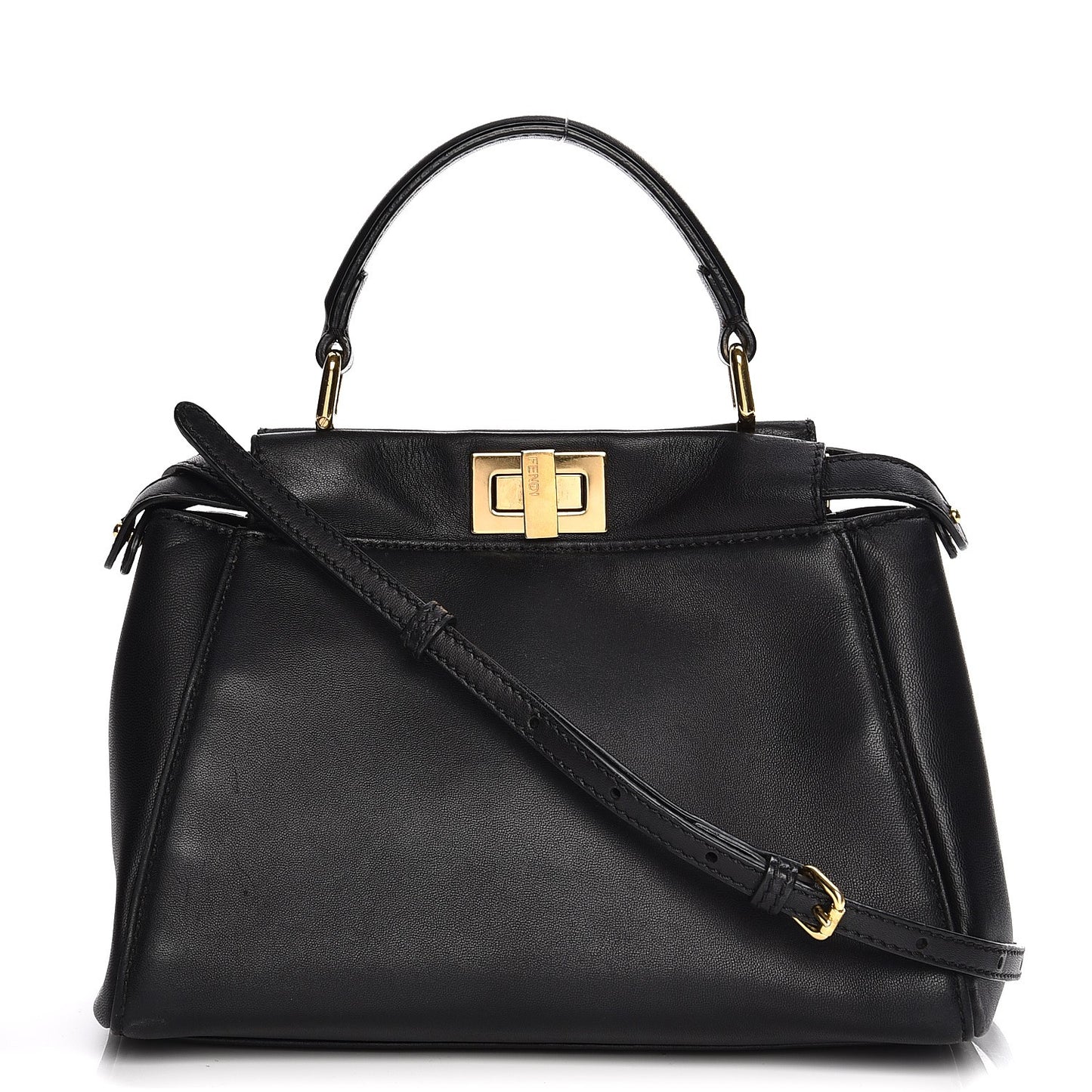 Nappa Mini Peekaboo Iconic Satchel Black