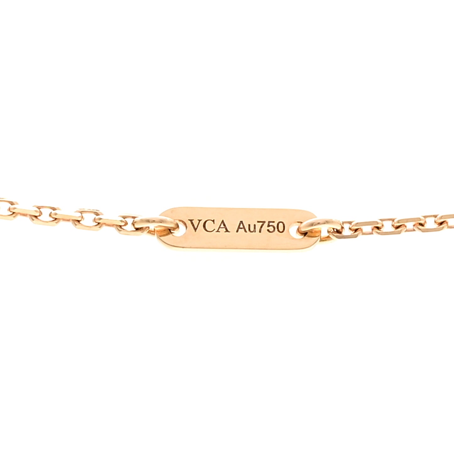 18K Rose Gold Carnelian Sweet Alhambra Pendant Necklace