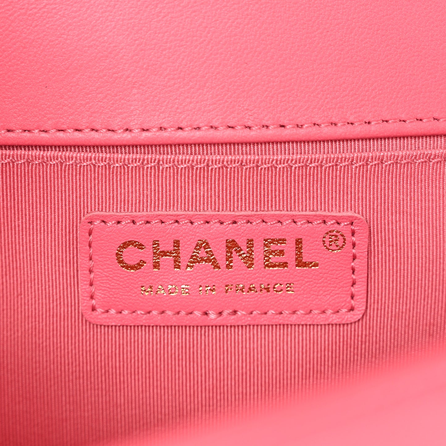 Lambskin Quilted Medium Boy Flap Pink