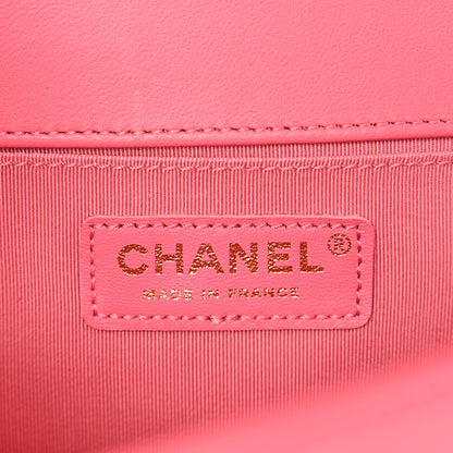 Chanel Lambskin Quilted Medium Boy Flap Pink 6 of 10