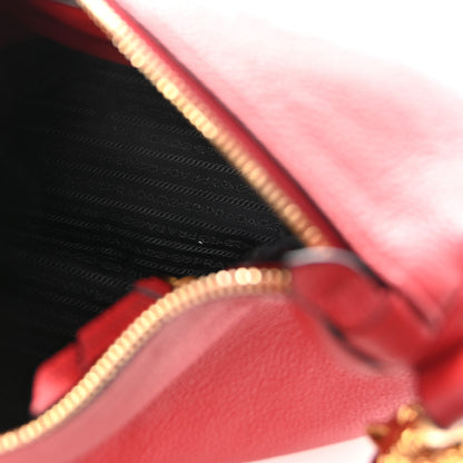 Prada Vitello Phenix Hobo Rosso 5 of 9