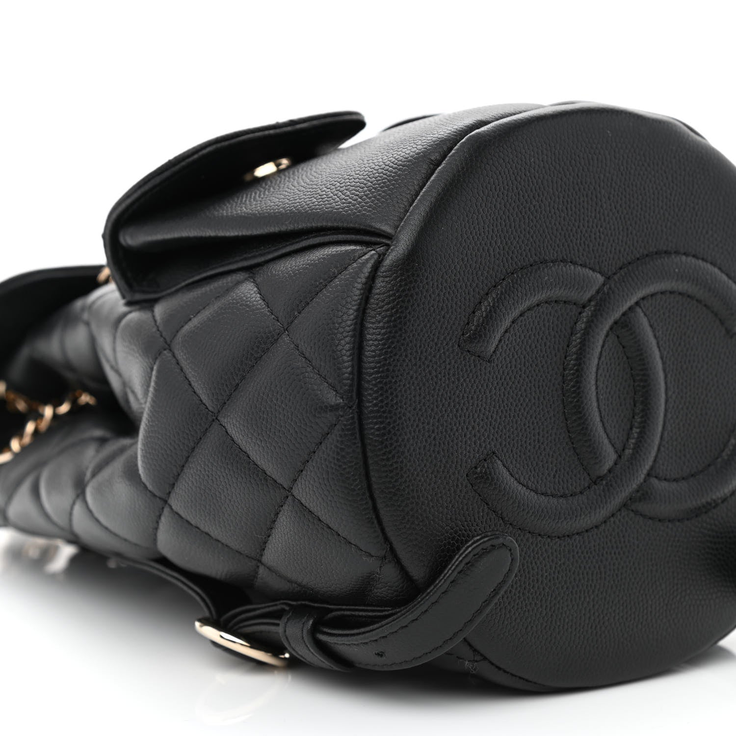 Chanel Caviar Quilted Pockets Backpack Black 8 of 10