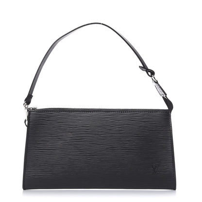 Louis Vuitton Epi Pochette Accessories 24 Black 2 of 7