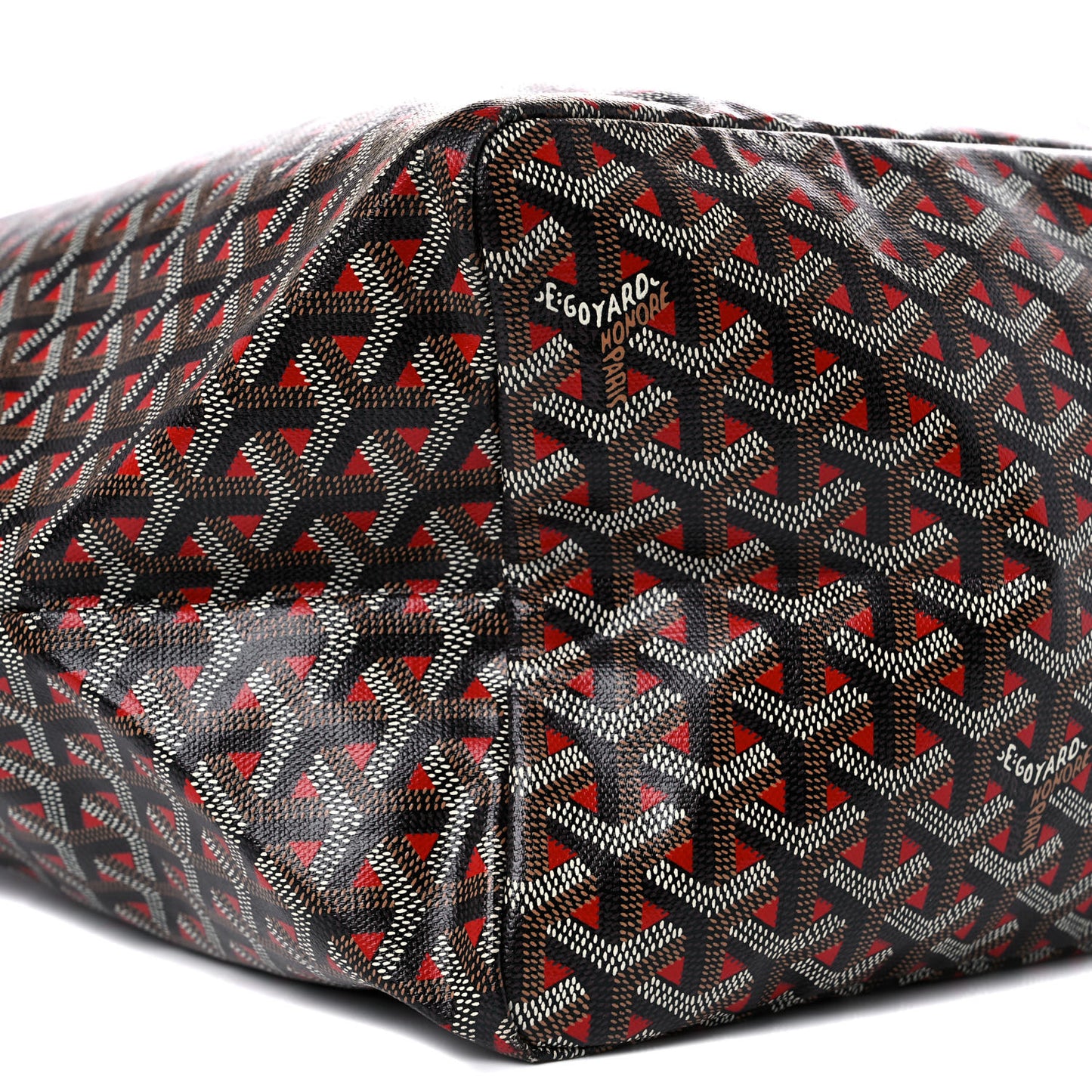 Goyardine Saint Louis Claire Voie GM Black Red