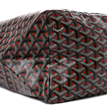 Goyard Goyardine Saint Louis Claire Voie GM Black Red 7 of 8