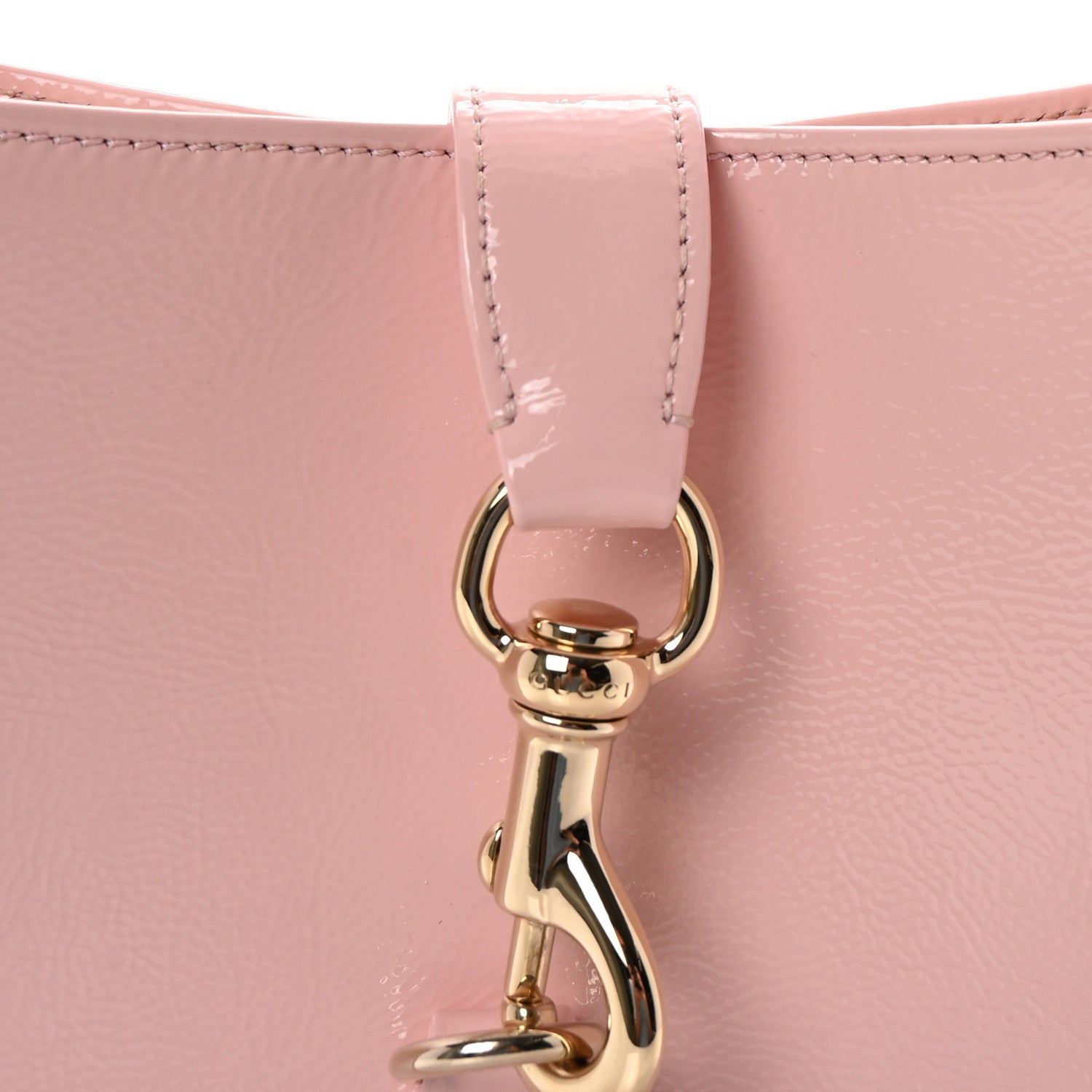 Gucci Patent Calfskin Small Jackie 1961 Hobo Light Pink 7 of 9