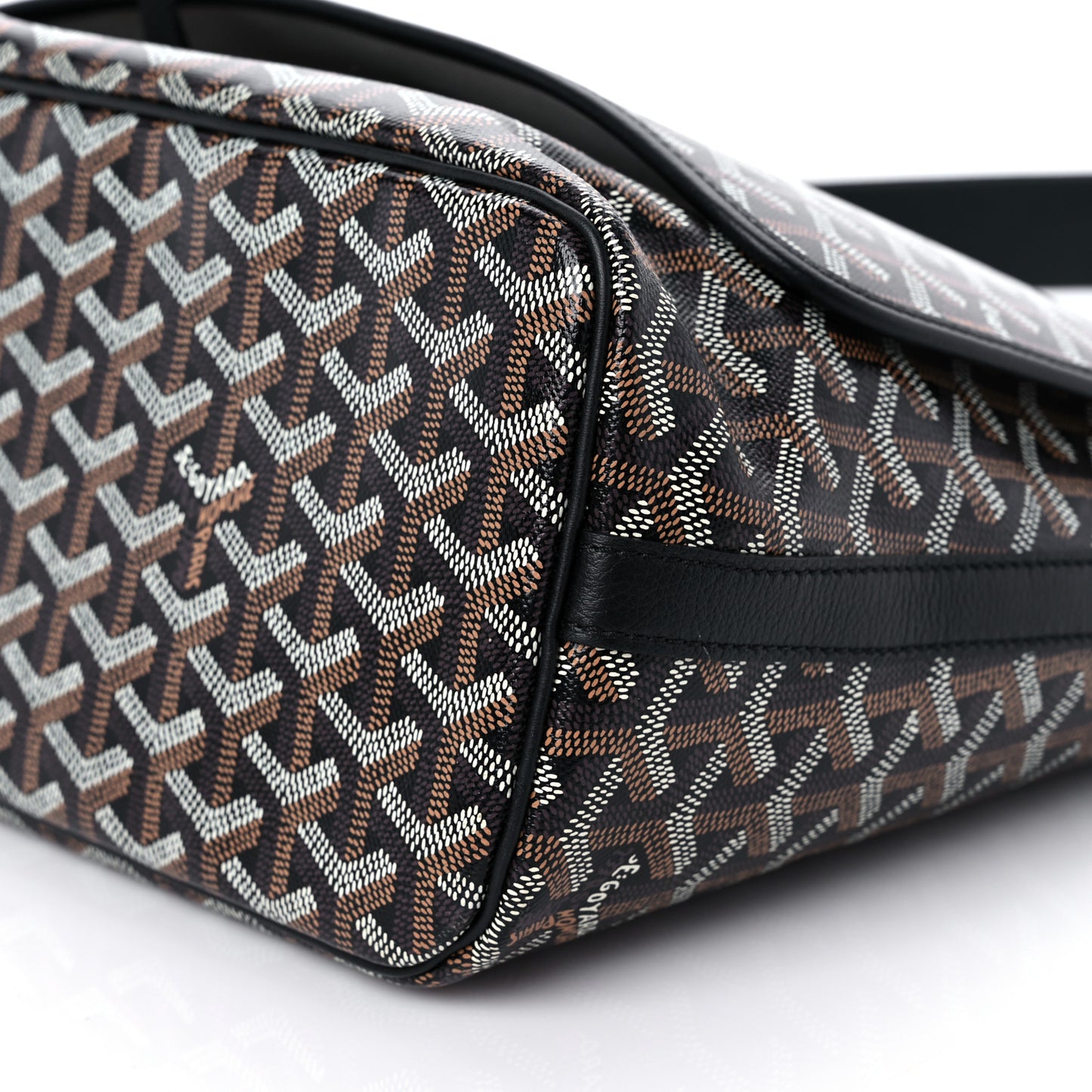Goyardine Capetien Messenger Bag Black
