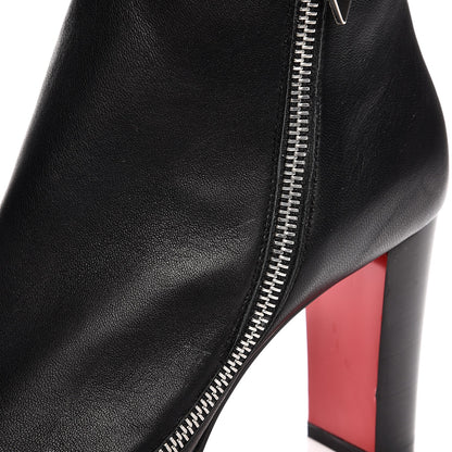 Christian Louboutin Calfskin Telezip 85 Ankle Bootie 37 Black 9 of 12