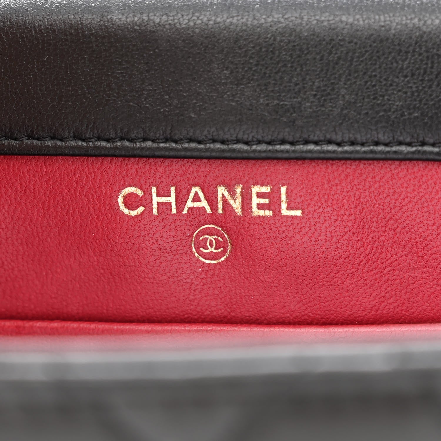 Chanel Lambskin Quilted Pearl Crown Phone Holder Black 6 of 11