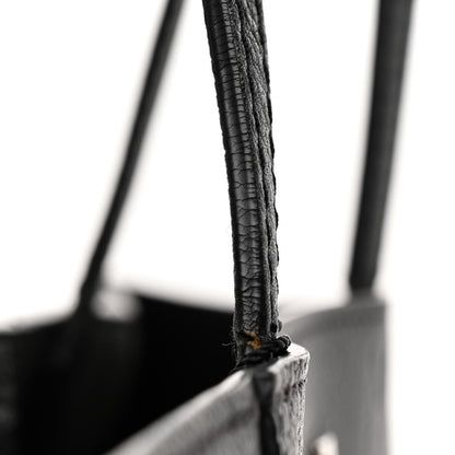 Louis Vuitton Calfskin Lockme Cabas Black 11 of 12