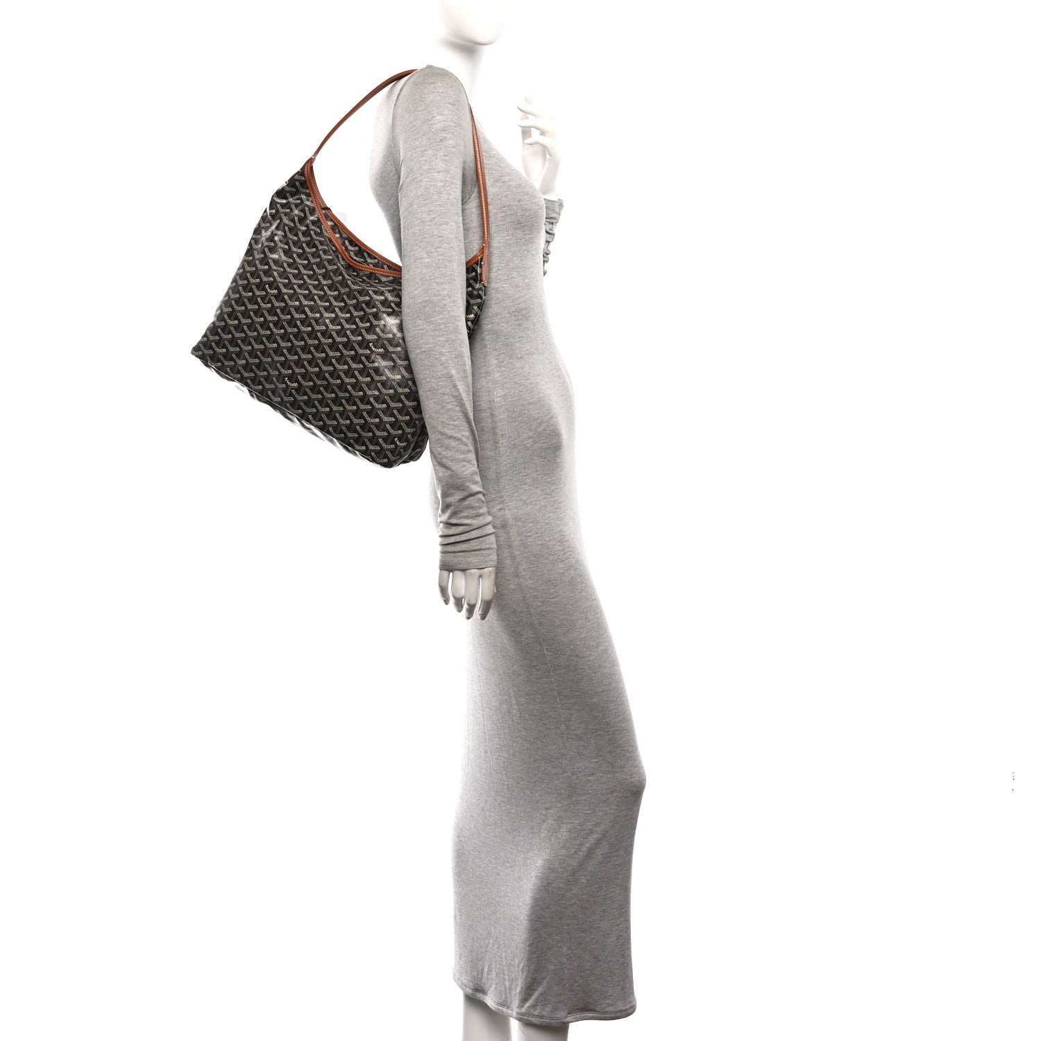 Goyard Goyardine Boheme Hobo Black Gold 2 of 10