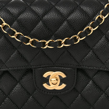 Chanel Caviar Quilted Medium Double Flap Black 8 of 11