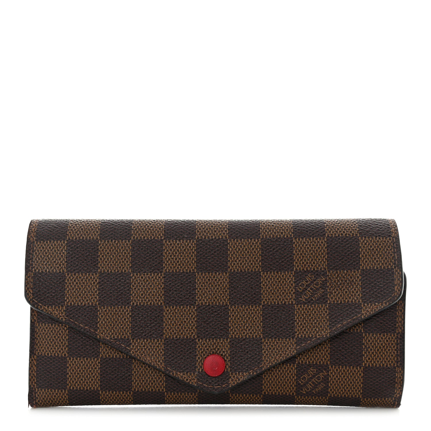 Louis Vuitton Damier Ebene Josephine Wallet Red 1 of 16