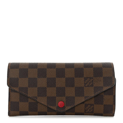 Louis Vuitton Damier Ebene Josephine Wallet Red 1 of 16