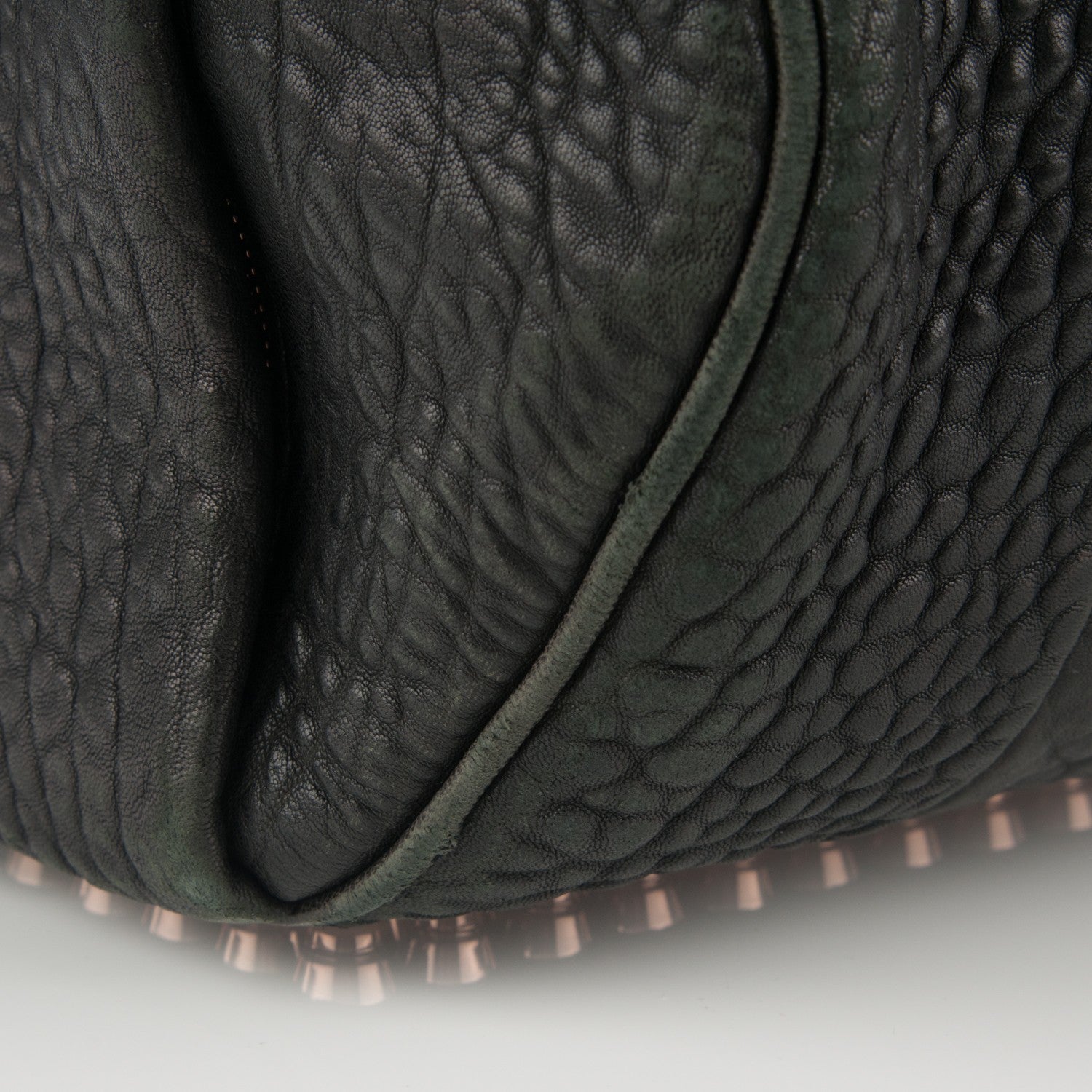 Alexander Wang Pebbled Lambskin Rocco Black Rose Gold Hardware 8 of 12