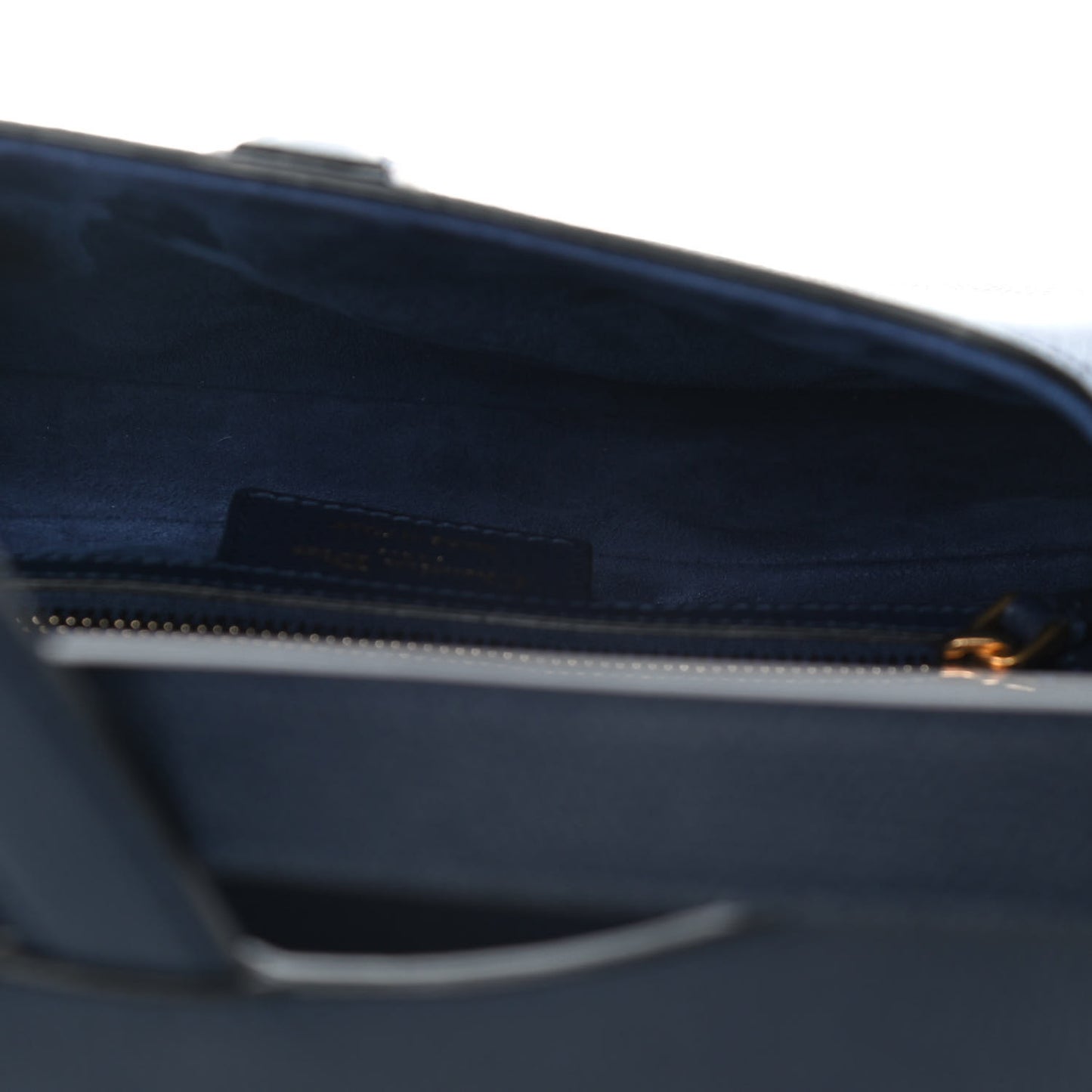 Grained Calfskin Saddle Bag Indigo