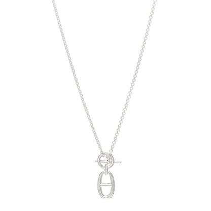 Hermes Sterling Silver Amulette Chaine d'Ancre Necklace 1 of 4
