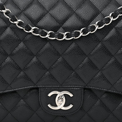 Chanel Caviar Quilted Maxi Double Flap Black 8 of 14