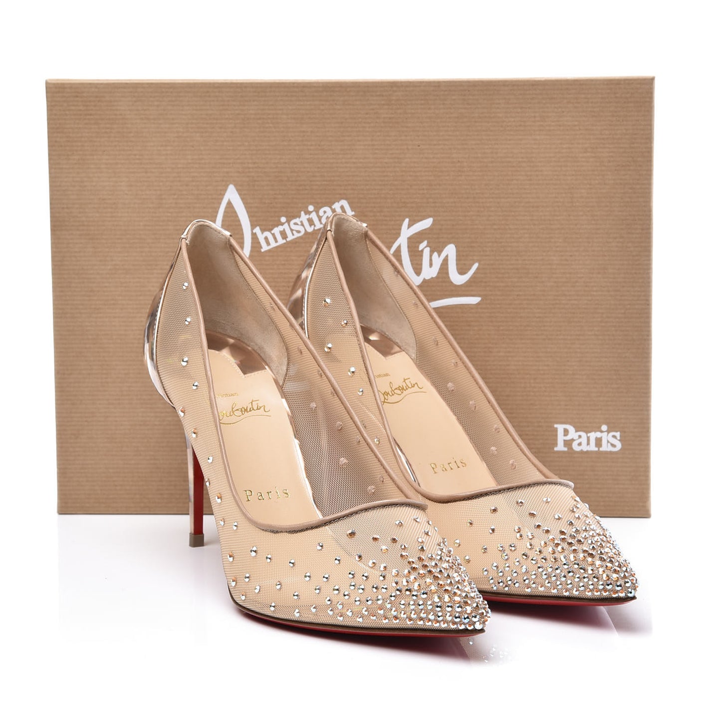 Crystal Strass Follies 85 Pumps 39.5 Gold