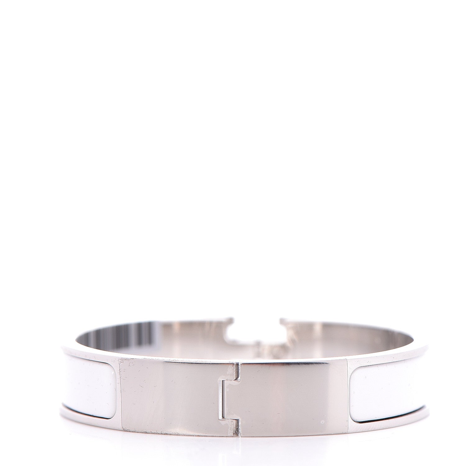 Hermes Enamel Narrow Clic Clac H Bracelet PM White 3 of 5