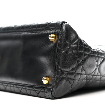 Christian Dior Lambskin Cannage Large Lady Dior Black 10 of 16
