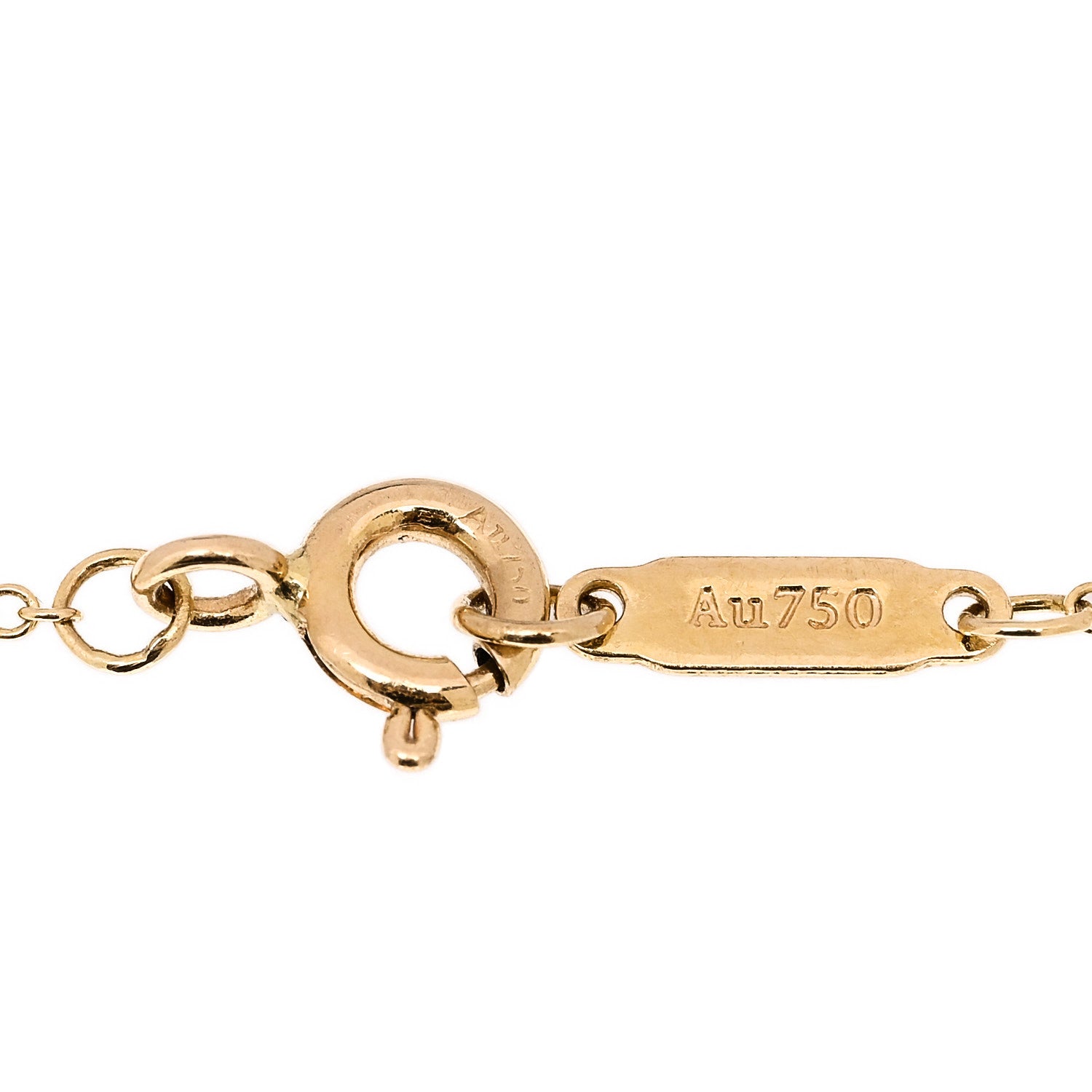 Tiffany 18K Yellow Gold Diamond Heart Bracelet 4 of 5
