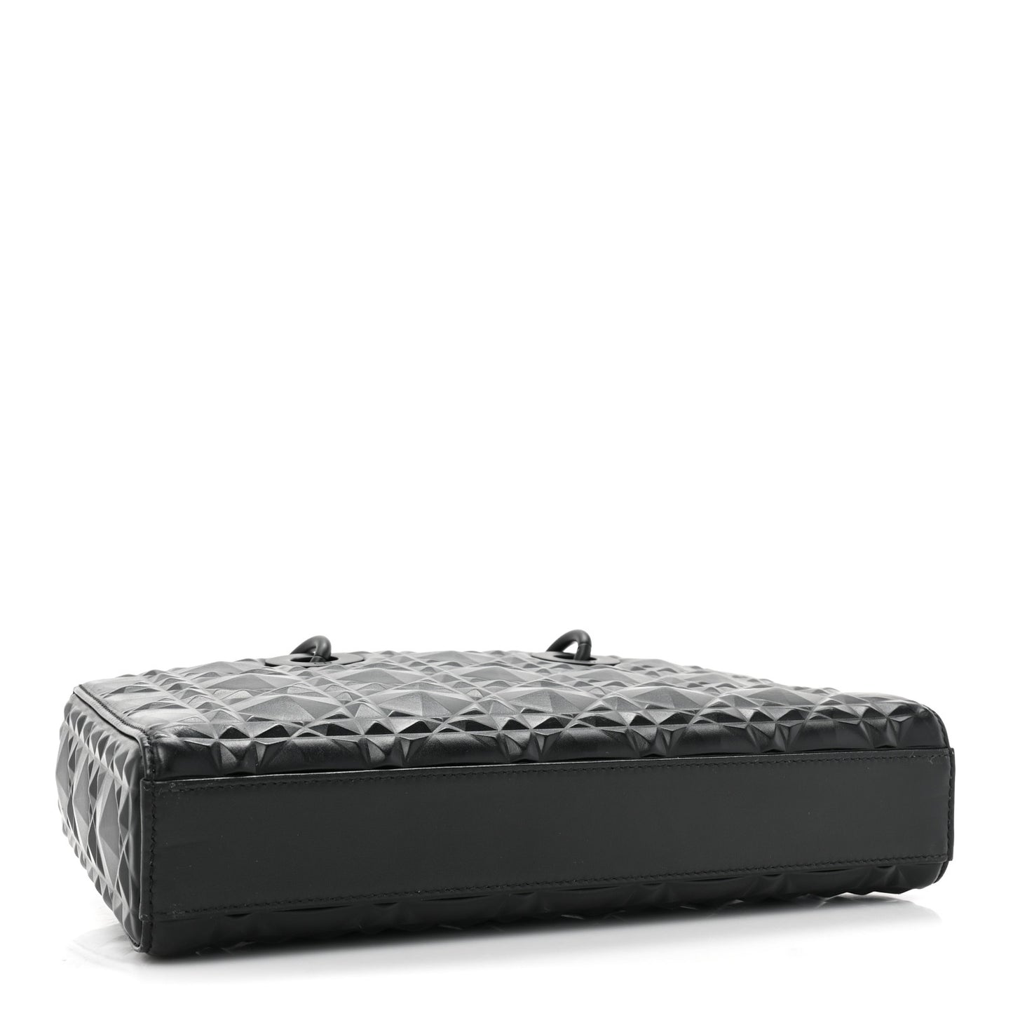 Calfskin Cannage Diamond Medium Lady D-Joy Black