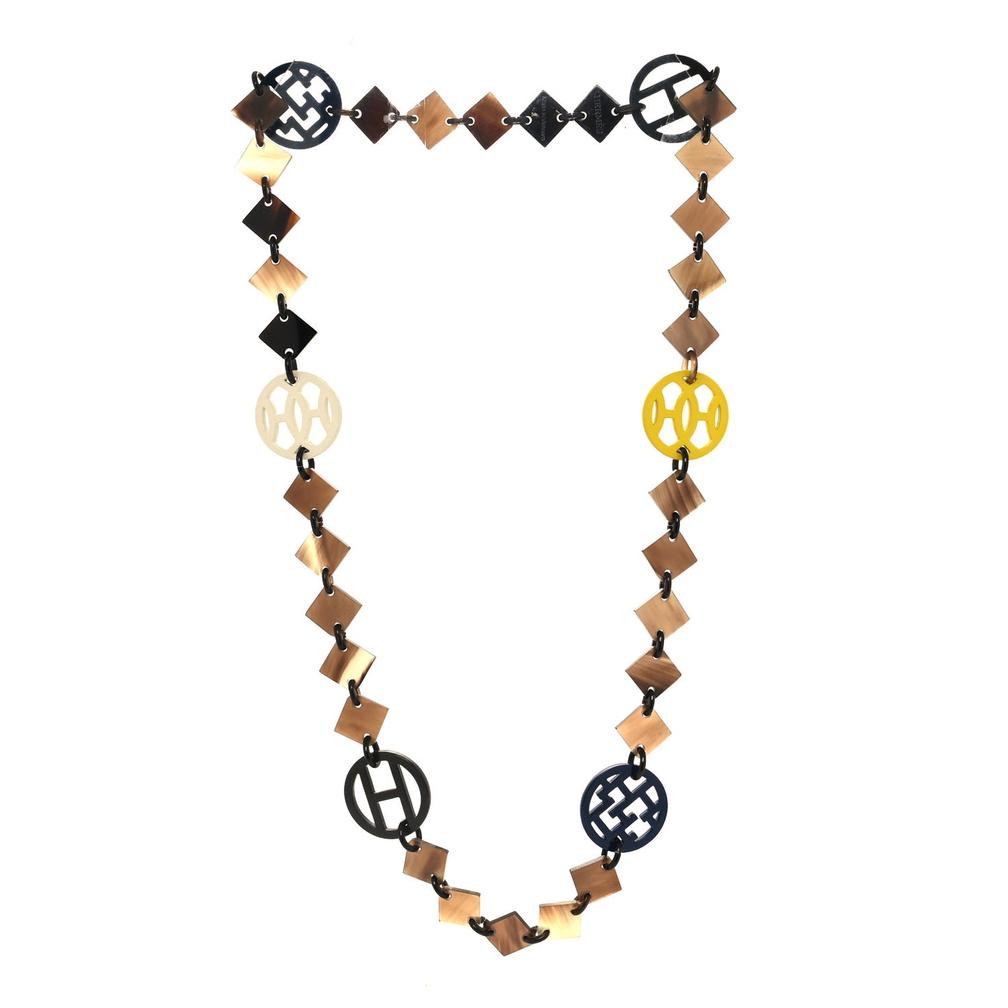 Buffalo Horn Lacquer Lena Necklace Multicolor