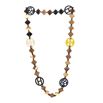 Hermes Buffalo Horn Lacquer Lena Necklace Multicolor 3 of 4