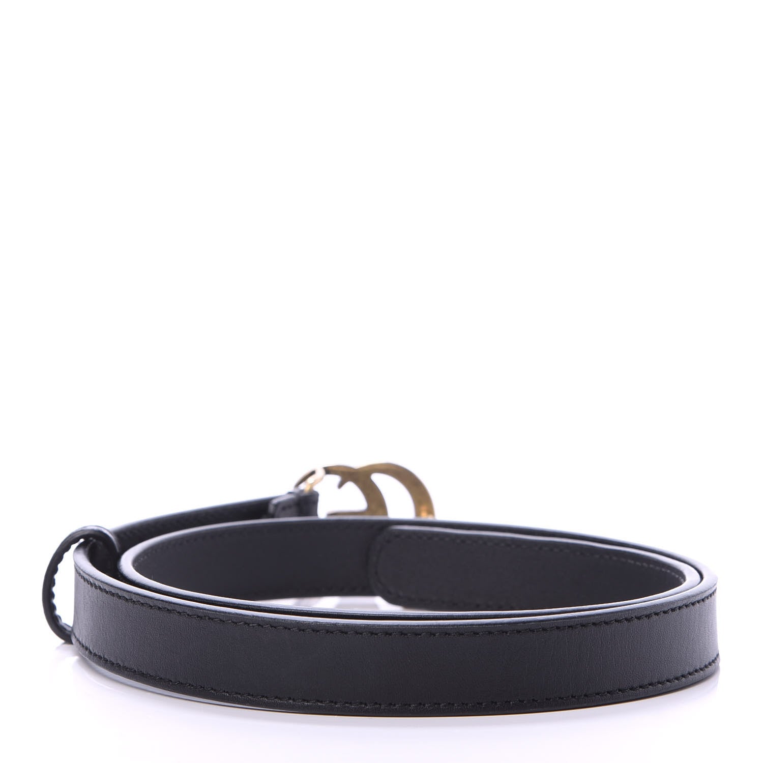 Gucci Calfskin Double G 20mm Belt 70 28 Black 2 of 8