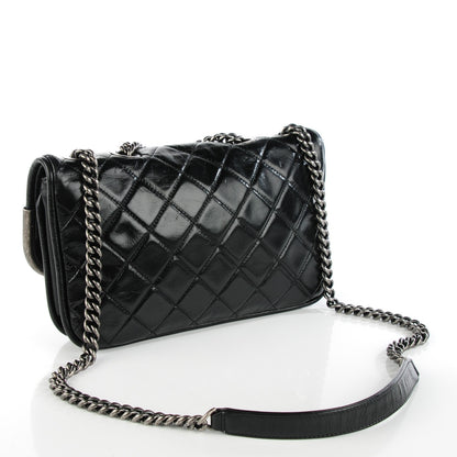 Chanel Glazed Calfskin Quilted Flap Black 3 of 7