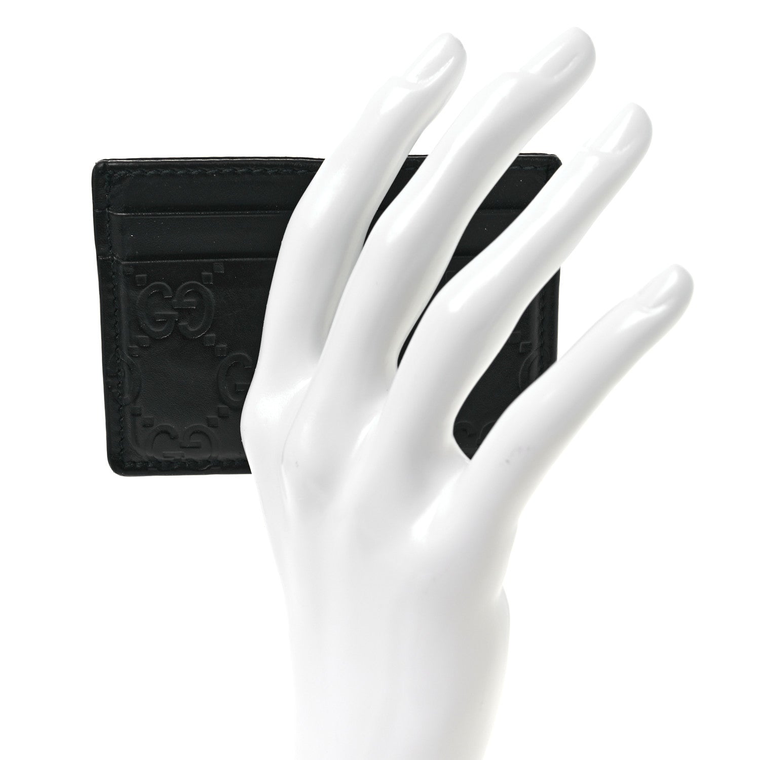 Gucci Guccissima Card Holder Black 2 of 7