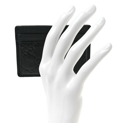 Gucci Guccissima Card Holder Black 2 of 7
