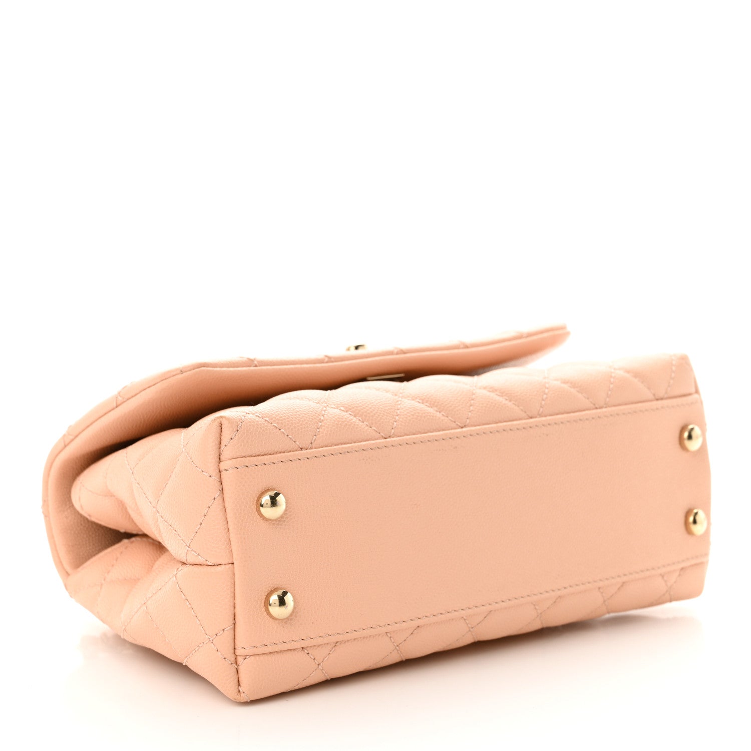 Chanel Caviar Quilted Mini Coco Handle Flap Light Pink 4 of 10